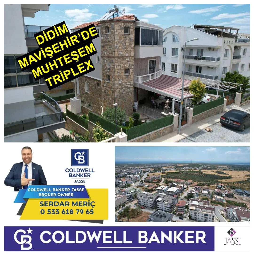 DİDİM'DE TAŞ EV TRİPLEX MUHTEŞEM
